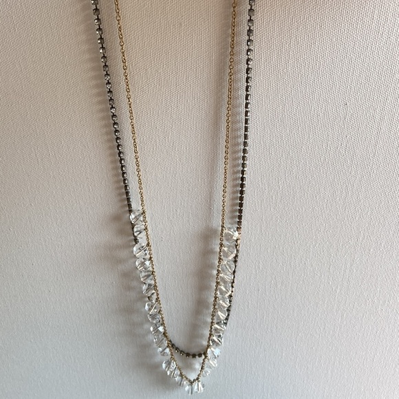 J Crew Long Layered Necklace - Picture 2 of 7